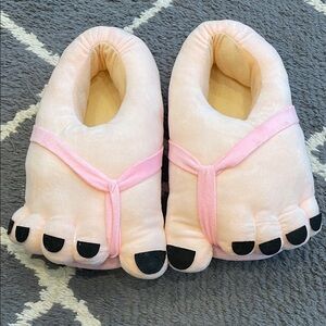 Cozy Pink Toe Slippers